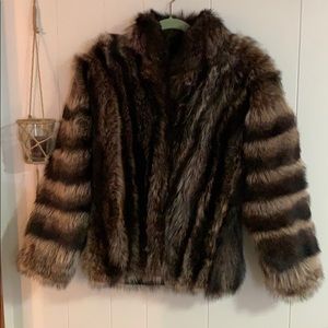100% real fur coat